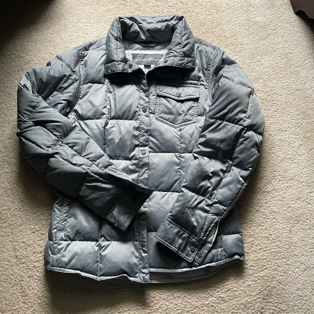 Eddie Bauer down fill shirt- size medium
